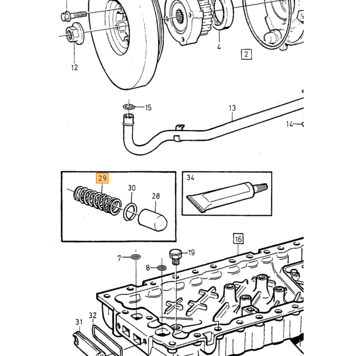 Volvo Oliefilter B18+B20+B30 B200 B230  Amazon+P1800+140+164+ 240 260+740+940+760+960+850+S70+V70-2000 S40+v40 -1997 origineel Volvo 1266286 Volvo onderdeel nr 3517857