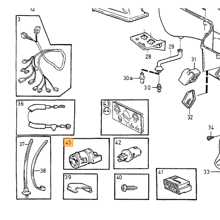 Volvo Temperatuursensor interieur binnenruimte Volvo C70 - S70 V70 - C30 - V50 - S40 1997-2013 Volvo onderdeel nr 3524841