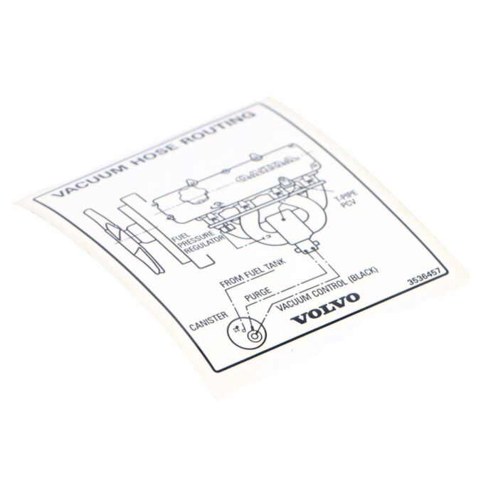 Volvo Sticker Volvo onderdeel nr 3536457