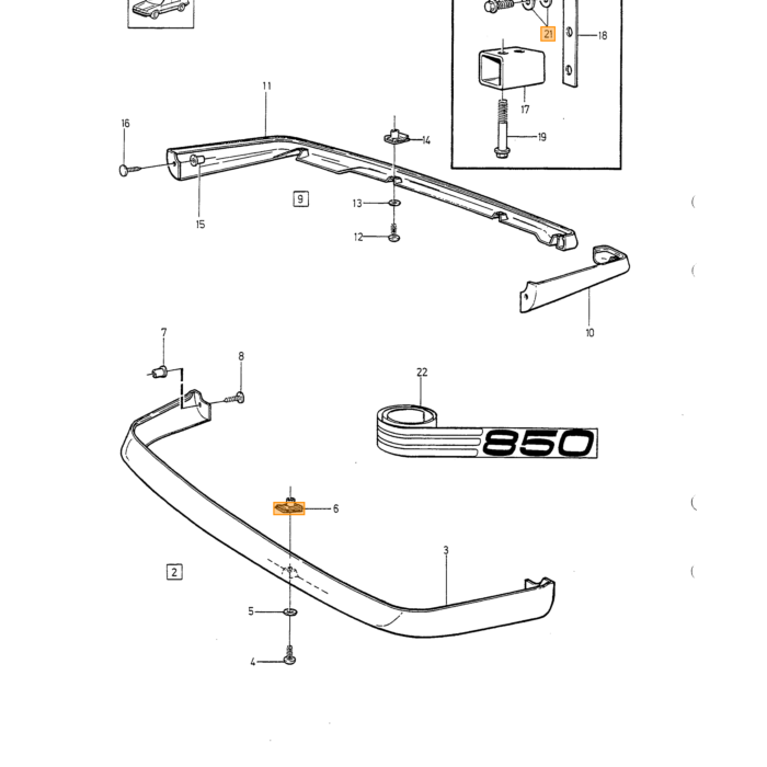 Volvo spoiler Volvo onderdeel nr 3542252