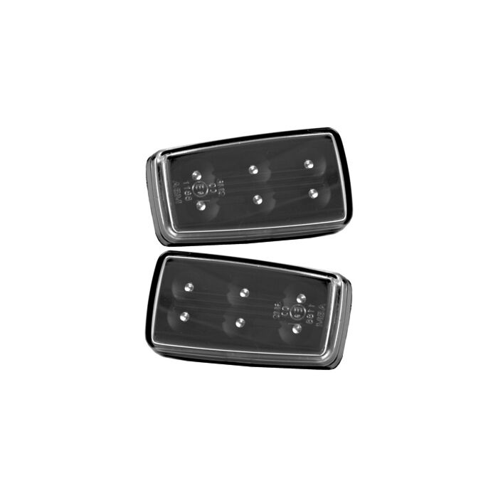 Zij verlichting kristal  sidemarker zwart huis Links en rechts passend 260 850 S70 V70 940 740 760 960 240 780