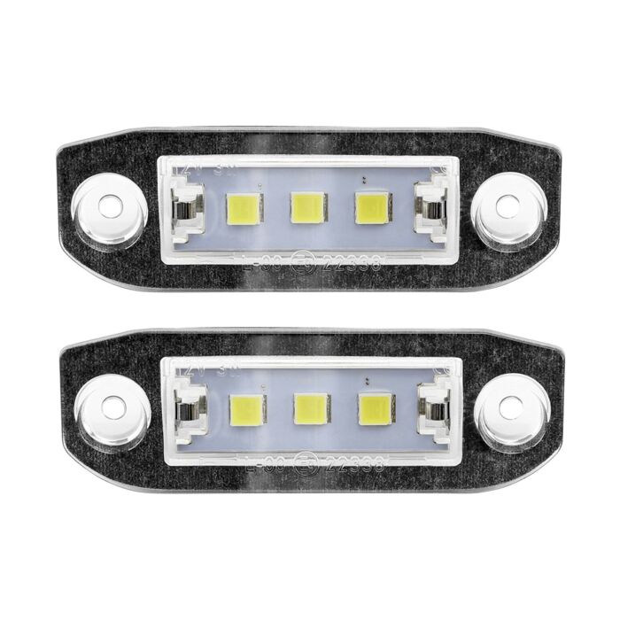 LED kentekenplaatverlichting  6000K  1 paar C70  S40  S60  S80  V50  V60  V70  XC60  XC70  XC90