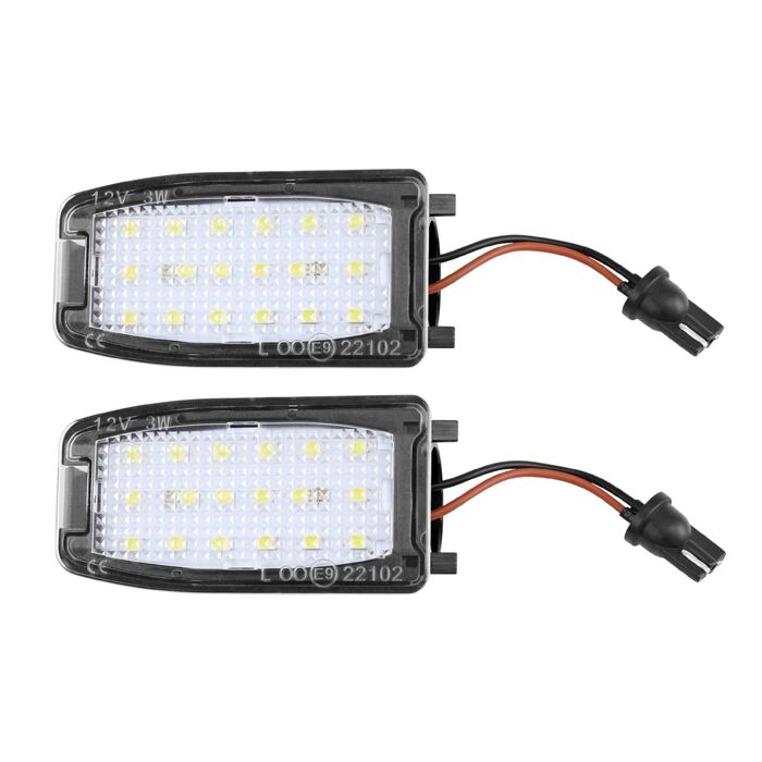LED-lampa för spegelunderbelysning, 5000K, 1 par S60, S80, V70, XC70 Cross Country, XC90
