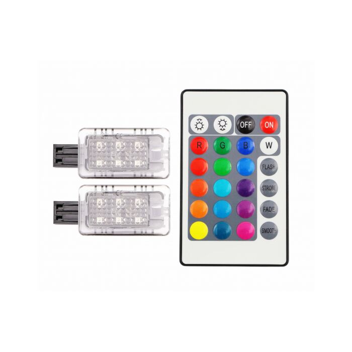 RGB LED-instaplamp  1 paar S60  S80  V40  V60  V70  XC60  XC70