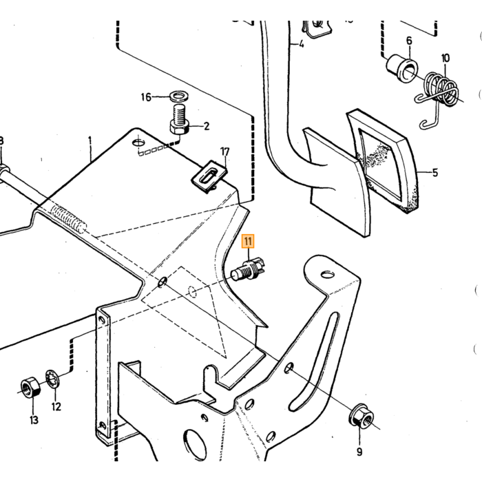 Volvo Rem licht schakelaar AmazonB20+140+164+240+260+740+850+940+S90+V90(679364) Saab 99340-360 240 V70 940 S90 164 850 140 V90 Xc70 Volvo onderdeel nr 3544691