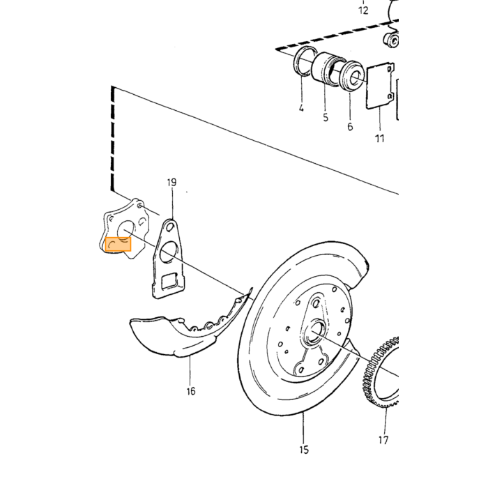 Volvo Remblok montageset voor 850+S70+V70 -2000 veren Volvo onderdeel nr 3546381