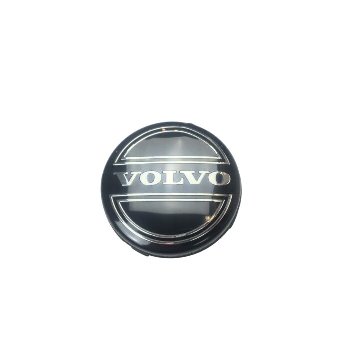 Naaf dop Volvo velg 64mm zwart/zilver 850+V70 div modellen (30666913)