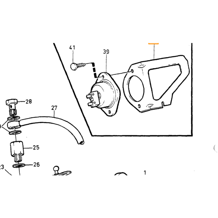 Volvo Brandstof benzine leiding K jetronic 2e cilinder 240+740+940(39686519) Volvo onderdeel nr 3547014