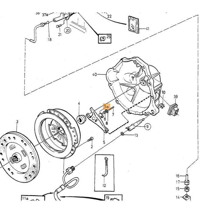 Volvo PIVOT PIN stuur kant: voor Links-/Rechtsgestuurd Volvo onderdeel nr 3549638
