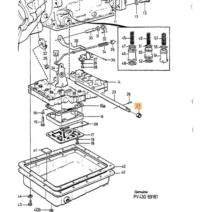 Volvo Rubber dichting ring BW55+AW55 AW 71 keerring schakelas 240 260 740 760 780 940 960 960 V90 automaat Volvo onderdeel nr 3549669