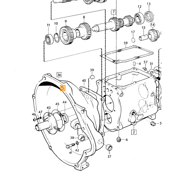 Volvo Versnellingsbak vertragingspal M40+M41 (3 st nodig) achterste 140  145  164  Amazon 121  Amazon 122 S  Amazon 220  P 1800  P 1800 E  P 1800 ES  P 210 Duett  Pv 444  PV 445 DUETT  Pv 544 Volvo onderdeel nr 380141