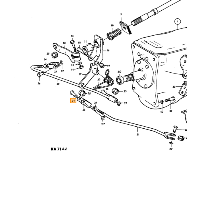 Volvo Versnellingsbak hulp as voor torenas tandwiel M40+M41 16.75mmx220 140  145  164  Amazon 121  Amazon 122 S  Amazon 220  C202  C303  P 1800  P 1800 E  P 1800 ES  P 210 Duett  Pv 444  PV 445 DUETT  Pv 544 Volvo onderdeel nr 380157