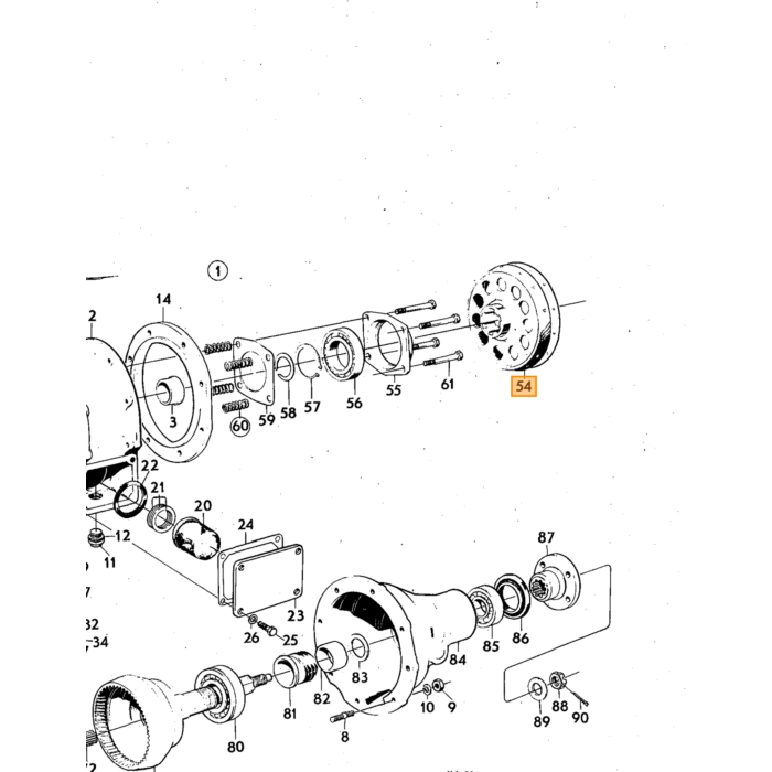 Volvo Remband overdrive D  RUIL statiegeld E 100 00 140  145  Amazon 121  Amazon 122 S  Amazon 220  P 1800  P 1800 E  P 1800 ES Volvo onderdeel nr 380246