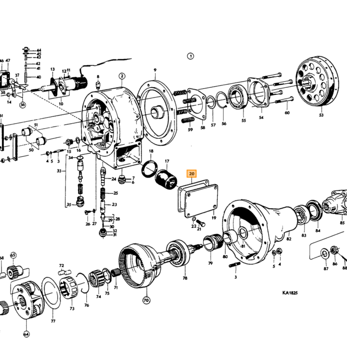 Volvo Pakking deksel Overdrive type D Volvo onderdeel nr 380277