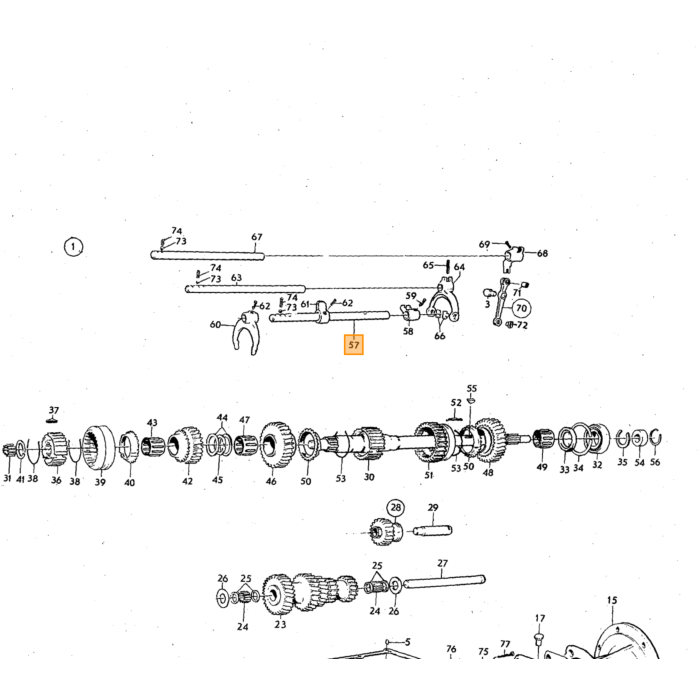 Volvo Circlip voor oa 380244 zonnewiel Volvo onderdeel nr 380300