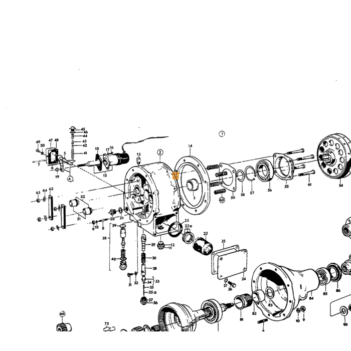 Volvo Oliefilter Overdrive type D  Volvo onderdeel nr 380440