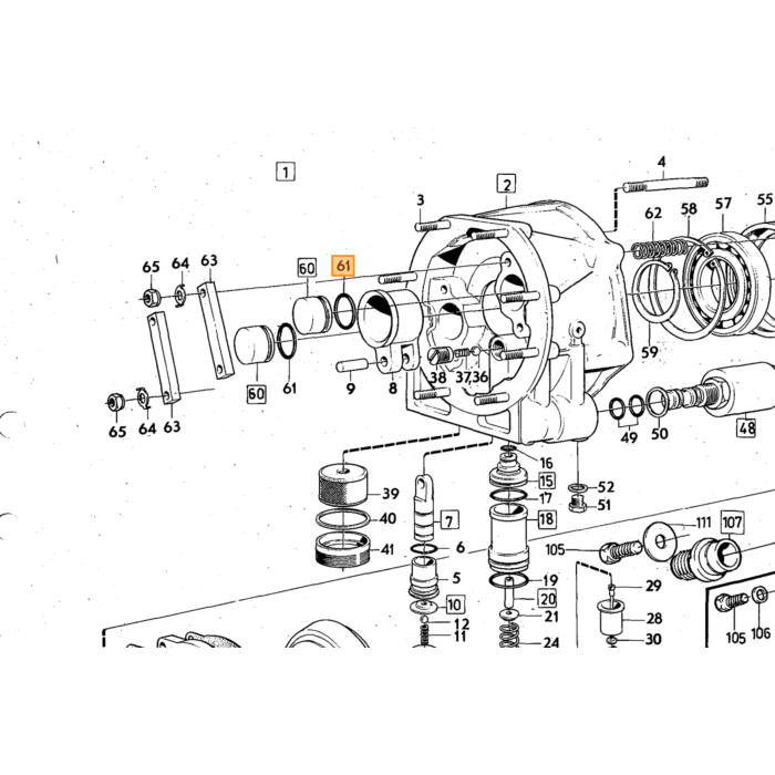 Volvo O-Ring keerring Volvo typeVolvo 120 130 : aandrijving soortVolvo 140 : aandrijving soortVolvo 164 : aandrijving soortVolvo 240 260 262 : aandrijving soortVolvo P1800 Volvo onderdeel nr 380756