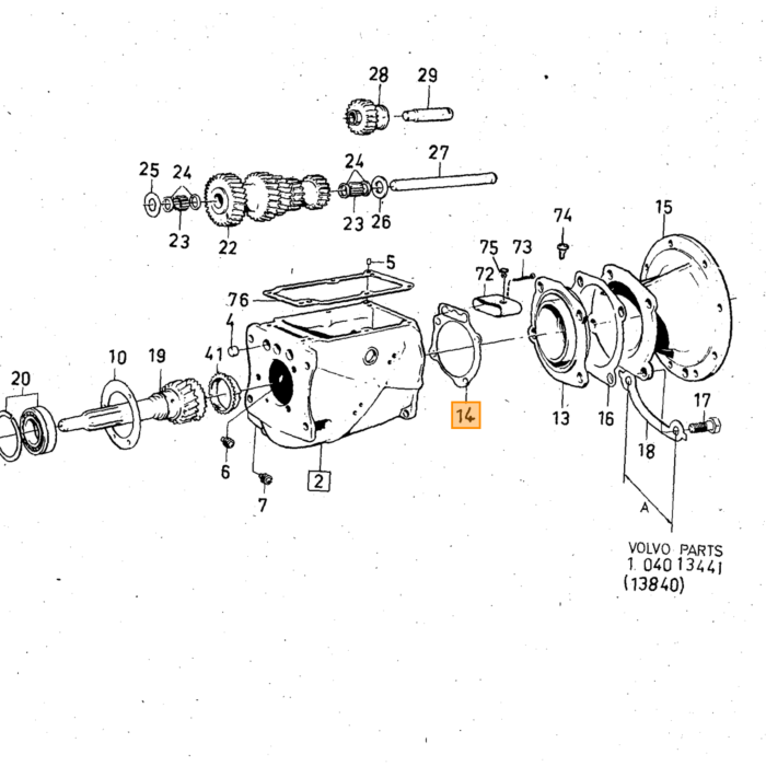 Volvo O-Ring keerring 24 mm overdrive oa j type 1800 amazon 140 164 240 Volvo onderdeel nr 380767