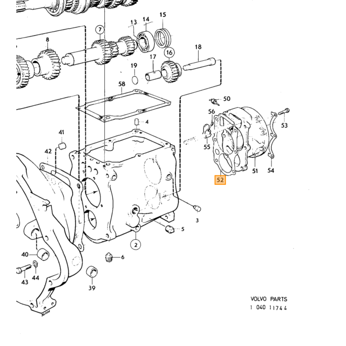 Volvo Pakking Volvo typeVolvo 164 : aandrijving soortVolvo P1800 :  aandrijving soort Volvo onderdeel nr 381146
