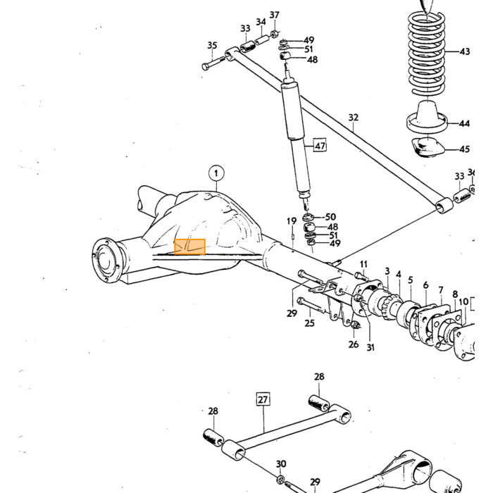 Volvo Flens versnellingsbak en aandrijfas fijne splines P1800+140+164+240+ ass 44.5mm Volvo onderdeel nr 384281