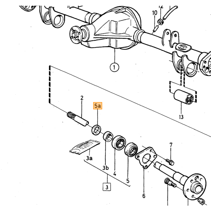 Volvo Keerring steekas P1800E+P1800ES+140+164+240 diam 73x47.6 mm(buitenste) Volvo onderdeel nr 384710