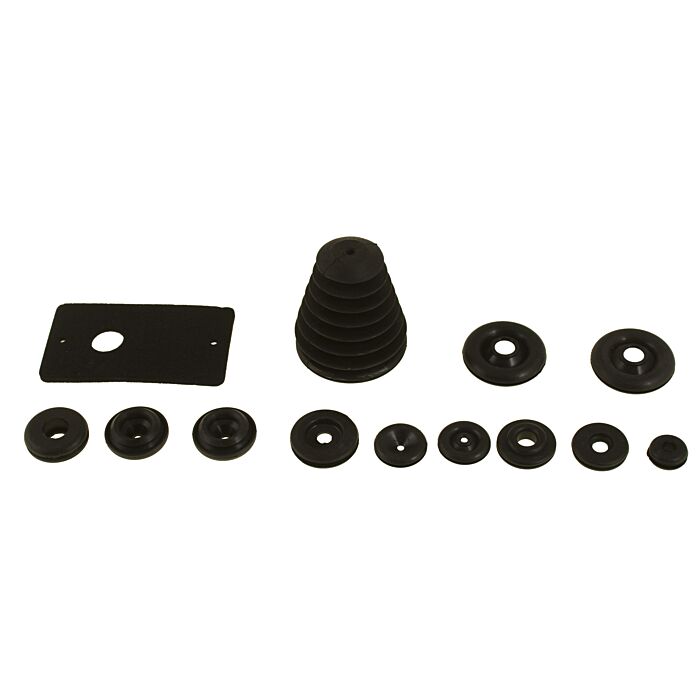 Volvo Rubber doorvoer schutbord P1800 -1969 (complete SET) Volvo onderdeel nr 395300