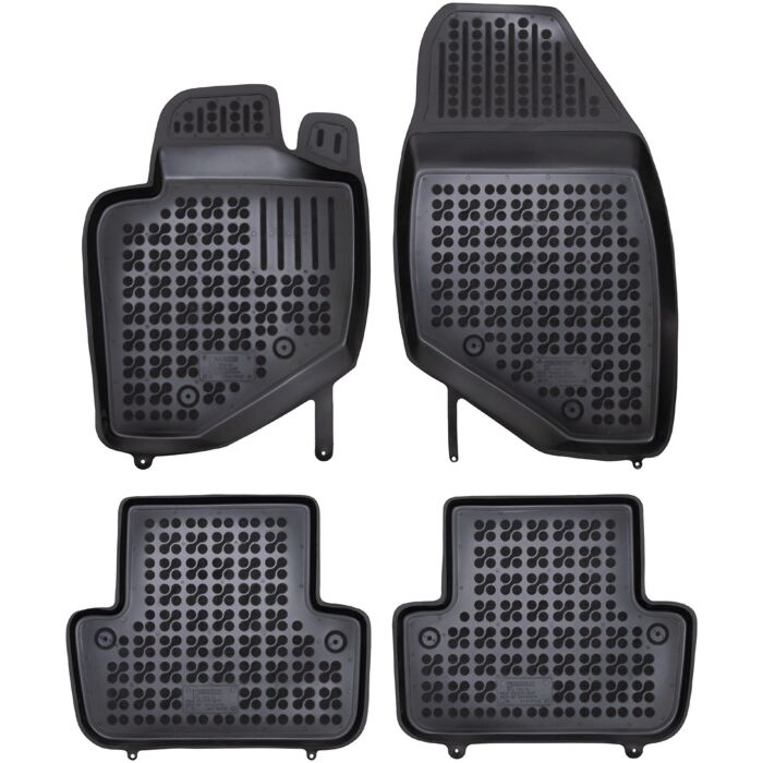 Vloermatten rubber wintermat  VOLVO S60 I -09 V70 II 00-08 XC70 II 01-07 zwart/donkergrijs