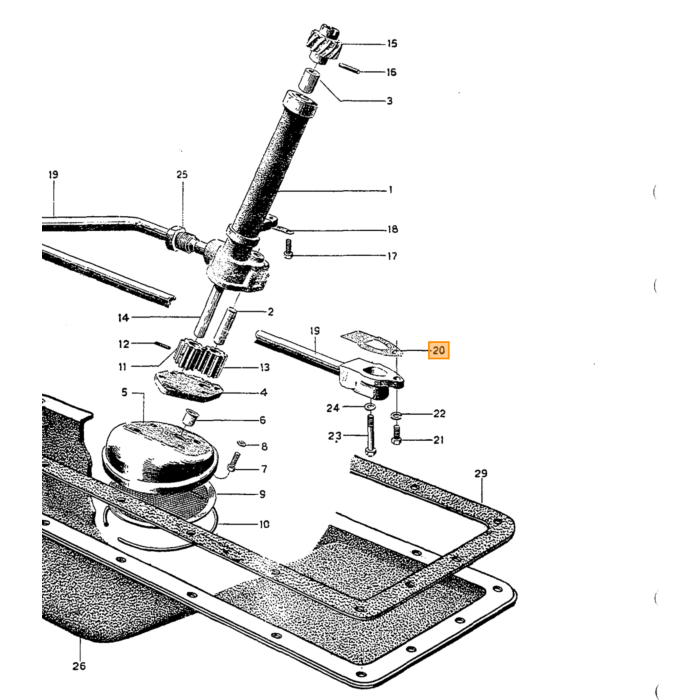 Pakking oliepomp B16 B16A  -124556  B16B -56.094