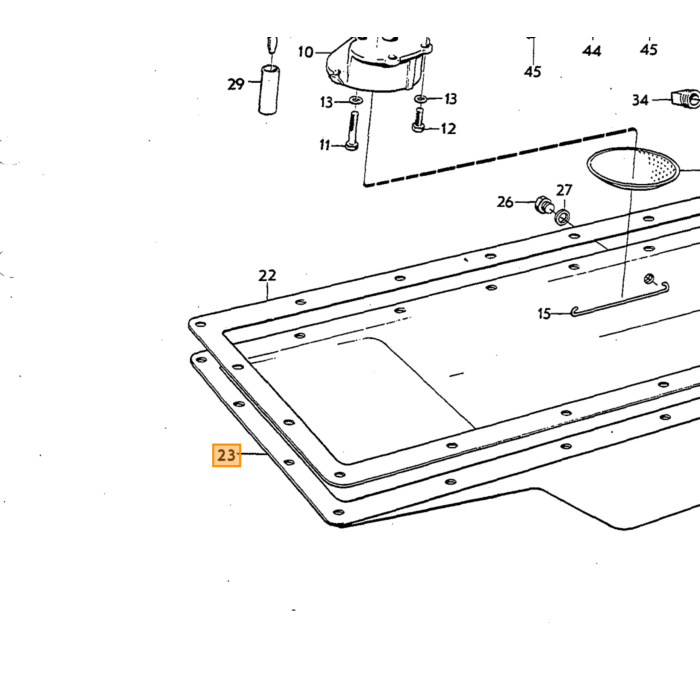 Volvo Carter pan Oil sump pan B18+B20 For Volvo carter  Volvo onderdeel nr 418260