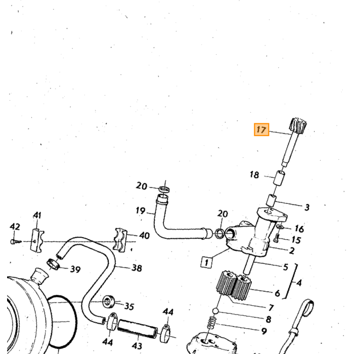 Volvo Tandwiel+ as oliepomp+stroomverdeler B18+B20+B30 Volvo onderdeel nr 418277