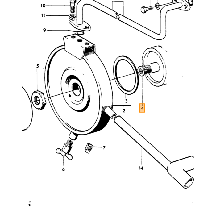 Volvo Nippel verlenging olie filter aansluiting voor oliekoeler B18 B20 B30 Volvo onderdeel nr 418601
