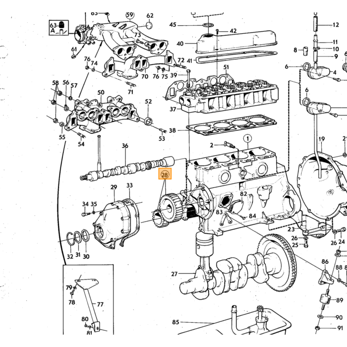Volvo Vriesplug 45MM B18+B20+B30 kop+onderblok 463904 Volvo onderdeel nr 418718