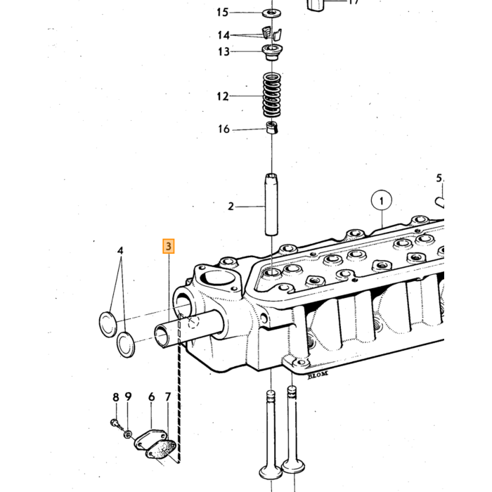 Volvo Pakking spruitstuk B18 B20 P1800 Amazon SU gasklep afdekplaatje hotspot Volvo onderdeel nr 419564