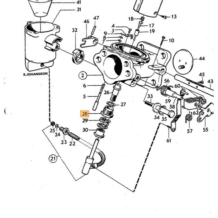 Volvo Gereedschap: Afstel lamp ontsteking Volvo onderdeel nr 4300