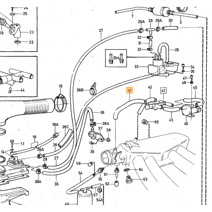 Volvo Injectie brandstoffilter K tronic Volvo onderdeel nr 460822