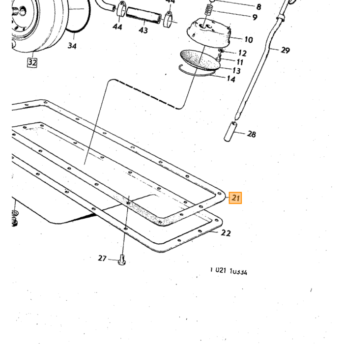 Volvo Pakking Volvo onderdeel nr 463587