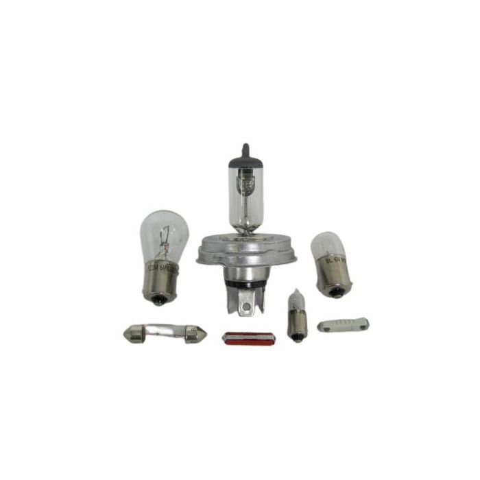 Reserve lampset 6 volt met H4 halogeen lamp met P45 aansluiting