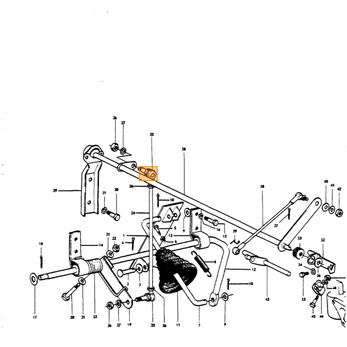 Volvo Staalkabel choke-kachel enkel 240 140 am Volvo onderdeel nr 55192