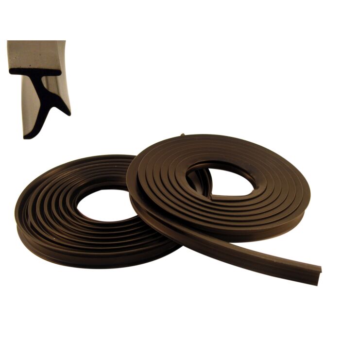 Volvo Rubber portier deur PV444+PV544 links of rechts (ook laplander C202) Volvo onderdeel nr 634735