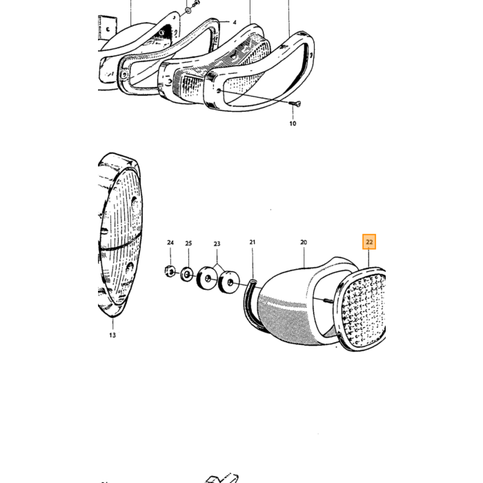 Volvo Reflector Amazon achter origineel Volvo Volvo onderdeel nr 654483