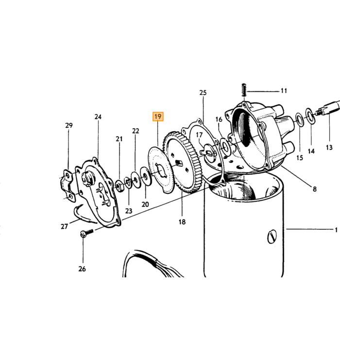 Volvo Ruitewisser as busje 13.7x6mm Autolite SWF Amazon+P1800 Volvo onderdeel nr 658164