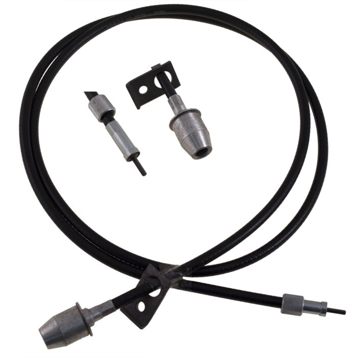 Kilometerteller kabel B16 M4 bak PV544+Amazon 161 cm 11 mm diam aansl km kabel (met bus voor tandwiel)