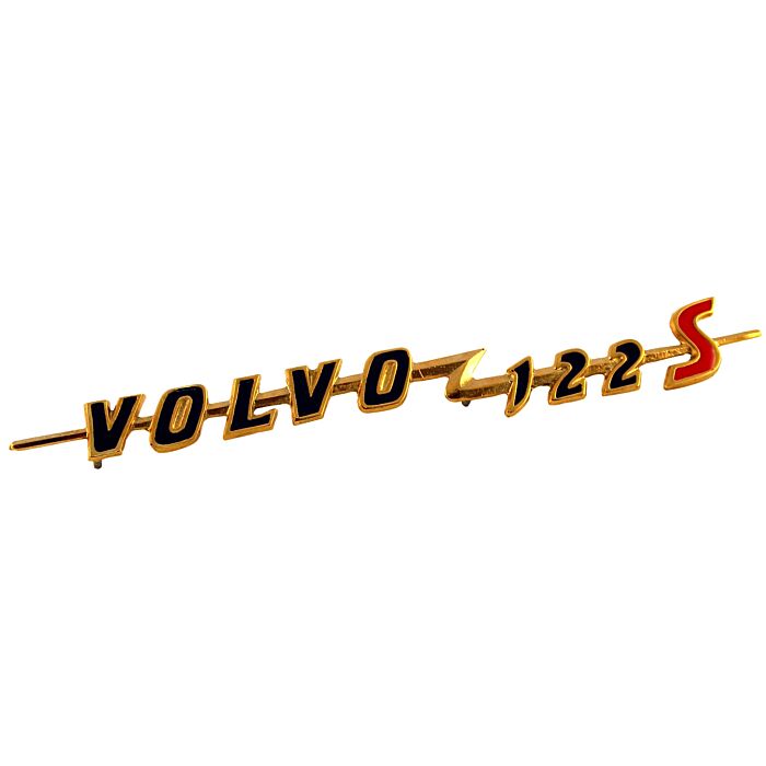 Volvo Embleem inchVolvo 122Sinch voorscherm Amazon schrijfletters repro Volvo onderdeel nr 661055