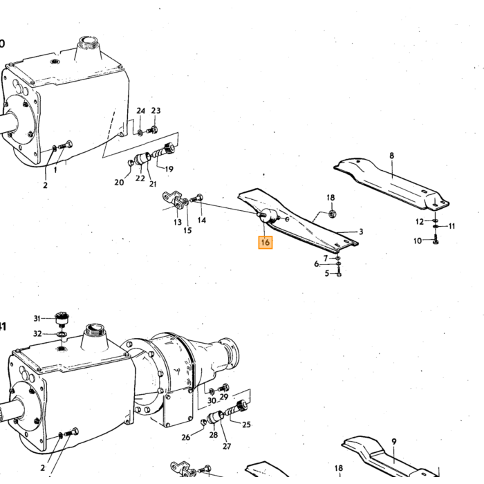 Volvo Versnellingsbak steunrubber 140+164 BW35 + Amazon +1800 met overdrive  Volvo onderdeel nr 662711