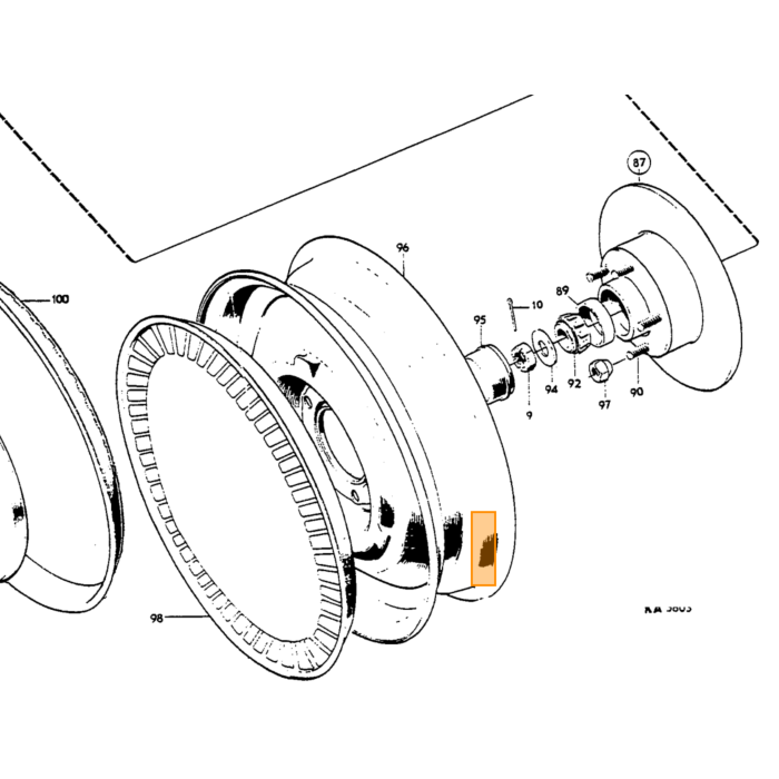 Volvo Silentbloc vooras onderste Amazon + 140 -1969 set a 4 stuks Volvo onderdeel nr 663675PU
