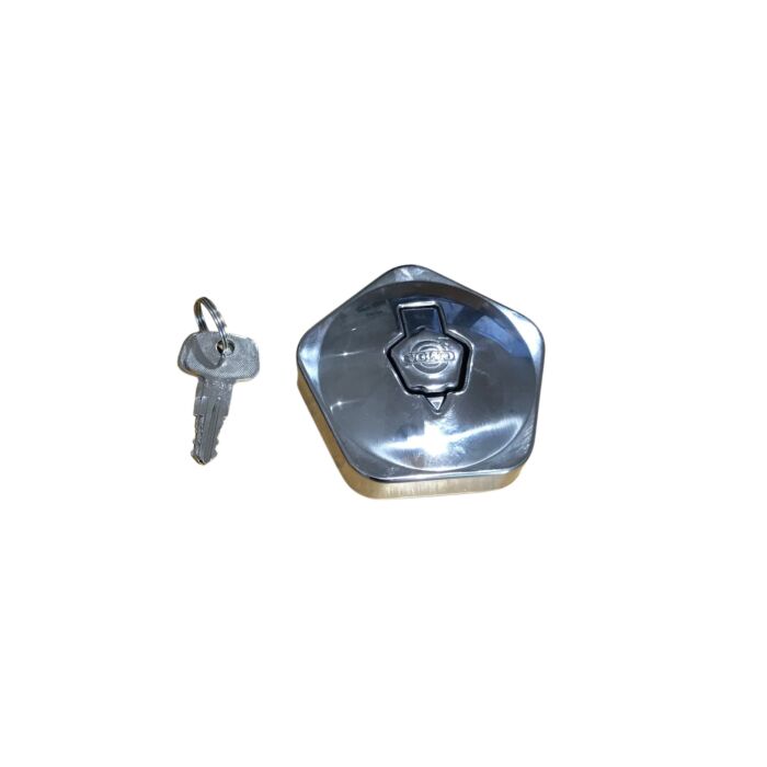 Volvo Benzinedop Amazon 220 kombi  MET SLOT en Sleutel CHROOM  Volvo onderdeel nr 666792