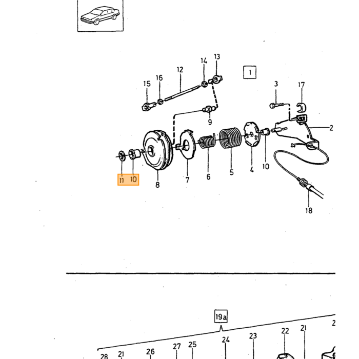 Volvo Rubber stootrubber uitlaat Amazon middendemper en stoel Volvo onderdeel nr 667751