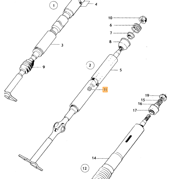 Volvo Sluitring bout vooras Amazon+P1800 19 mm diam bout nr 192113 Volvo onderdeel nr 667791