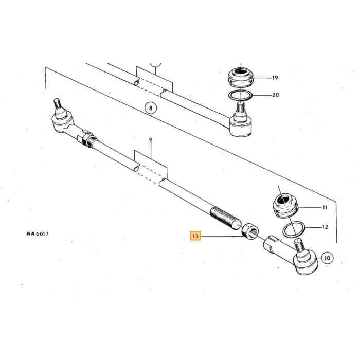 Volvo Sluitring bout vooras Amazon+P1800 nr 192113 voorzijde 14.5mm inw diam Volvo onderdeel nr 667792