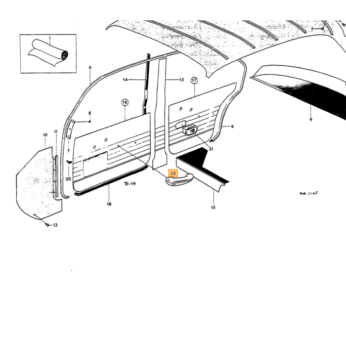 Volvo Karton bekleding kofferdeksel Amazon Volvo onderdeel nr 671066